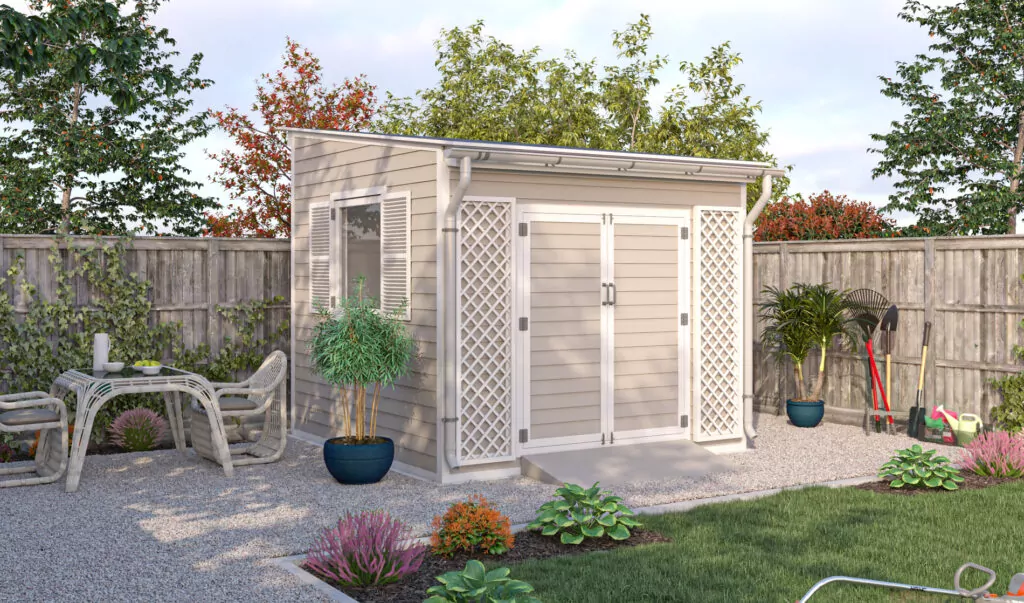 10x10 she shed design