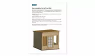 10x10 office shed door installation
