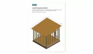 10x10 office shed roof plywood installation