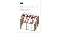 10x12_Simple Greenhouse_Assemble Roof Frame