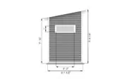 12x6 garden shed side