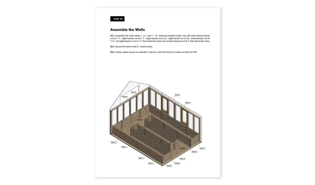 12x6_Large Greenhouse_Assemble The Walls