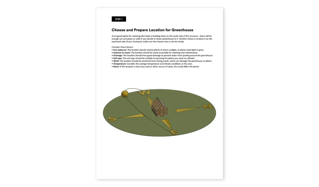 12x6_Large Greenhouse_Choose and Prepare Location