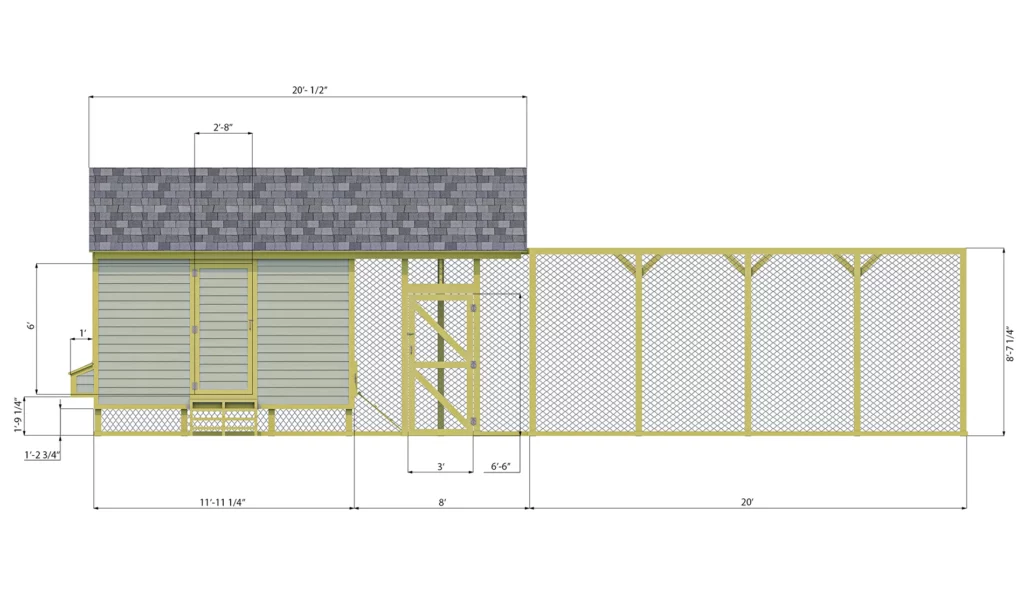 136_Chicken coop_02 (40x20)_Back