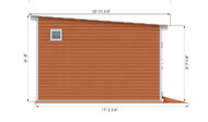 14x16 storage shed side