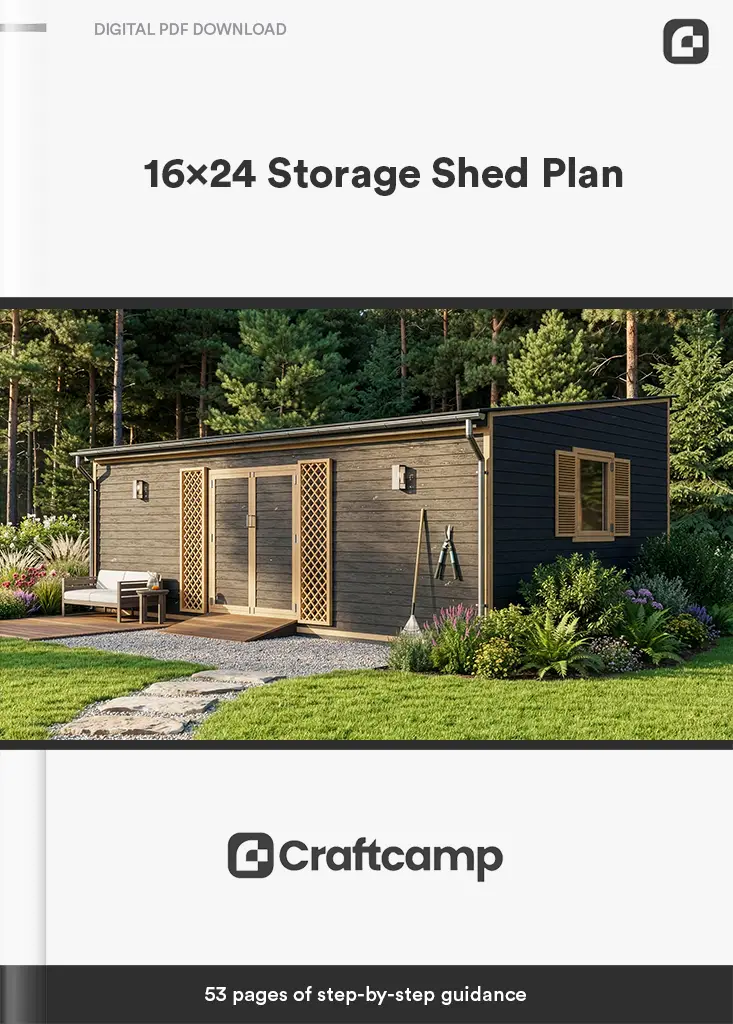 16x24 Storage Shed Plan-product- box