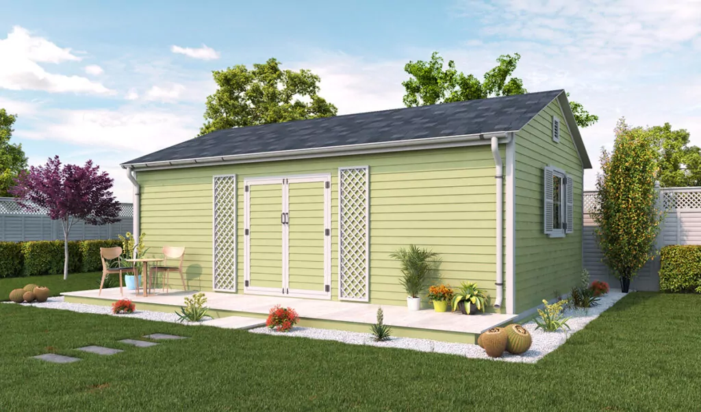 16x24 backyard garden shed idea