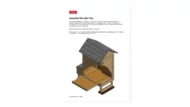 2x4 Gable Chicken Coop litter tray assembly