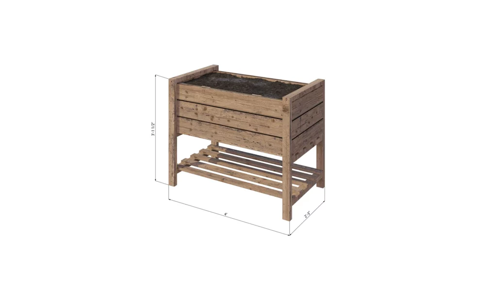 2x4 raised garden bed dimensions