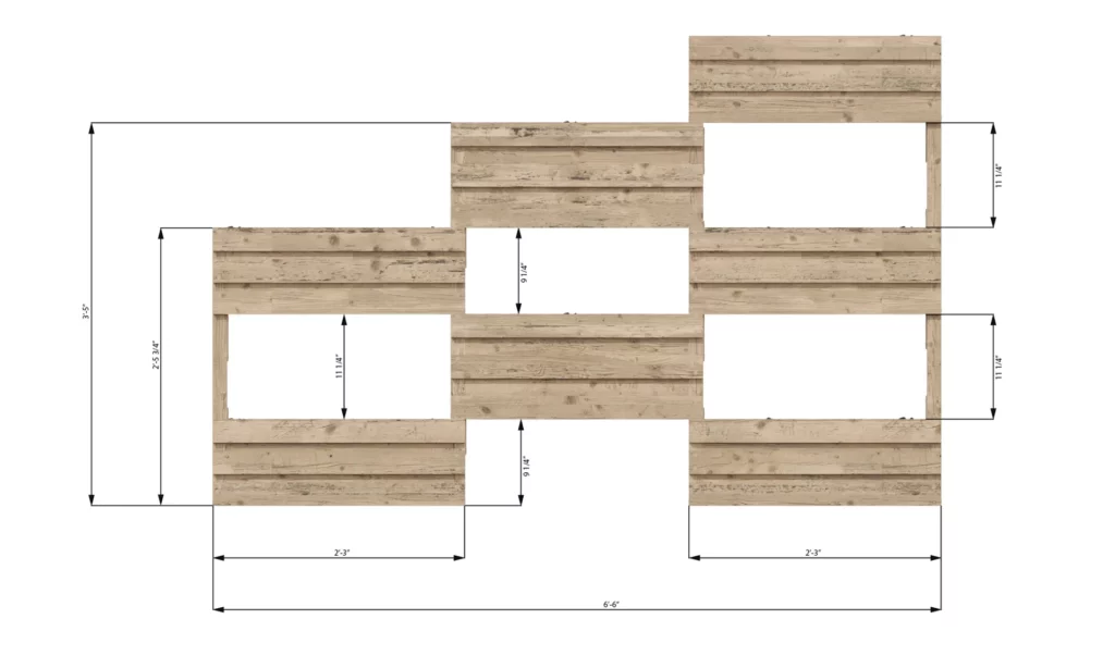 2x6 raised garden bed front side dimensions