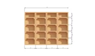 2x8 garage shelve install front