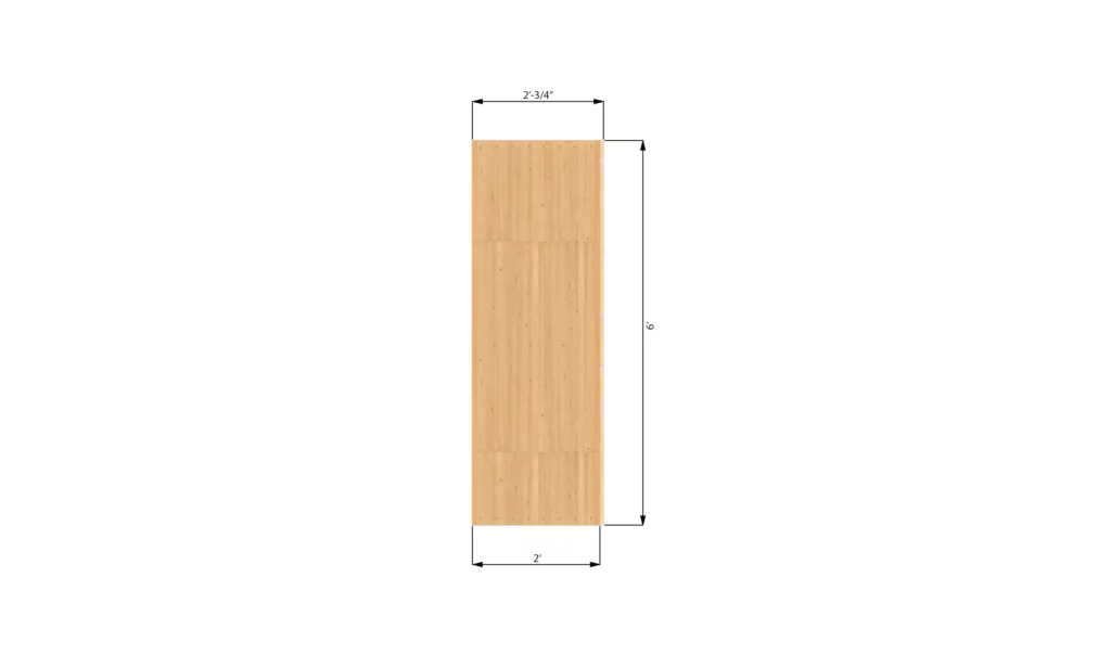 2x8 garage shelve install side