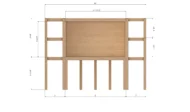 3x10 garage shelve front