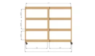 3x8 garage shelve front