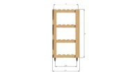 3x8 garage shelve side