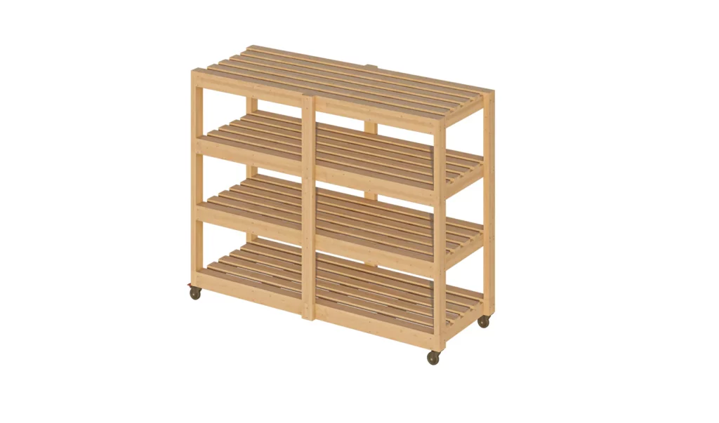 3x8 garage shelve white