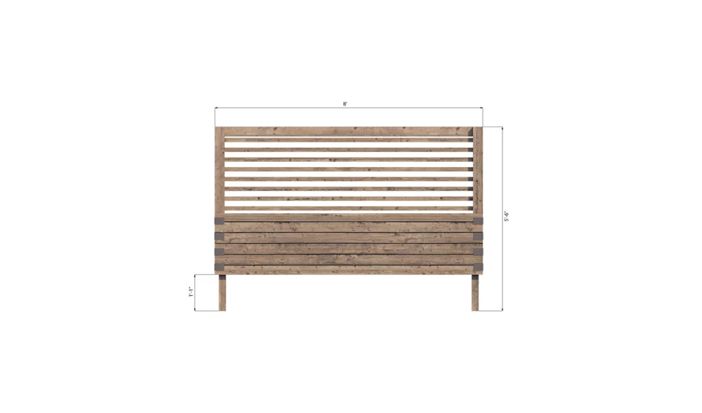 3x8 raised garden bed front side dimensions 2
