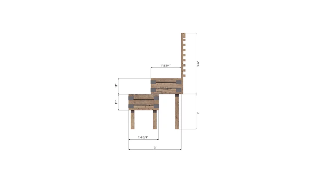 3x8 raised garden bed side dimensions