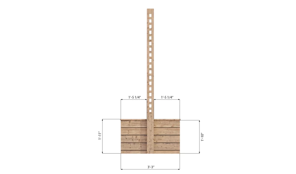 3x8 raised garden bed side dimensions 6