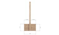 3x8 raised garden bed side dimensions 6