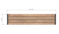 4x8 raised garden bed front side dimensions