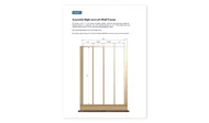 4x8 storage shed wall frame assembly