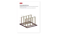 6x10 chicken coop assemble right wall frame