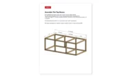 6x12 chicken coop assemble the top beams