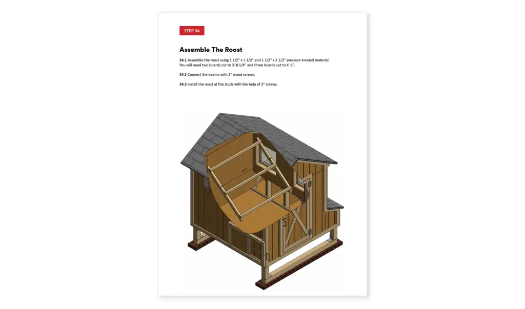 6x6 chicken coop assemble the roost