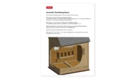 6x8 chicken coop assemble the nesting box