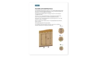 6x8 storage shed doors assembly