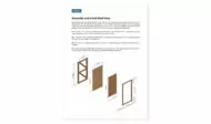 8x10 office shed door installation