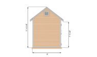 8x10 storage shed side