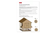 8x12 chicken run door assembly