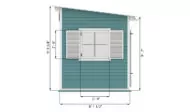 8x16 garden shed side