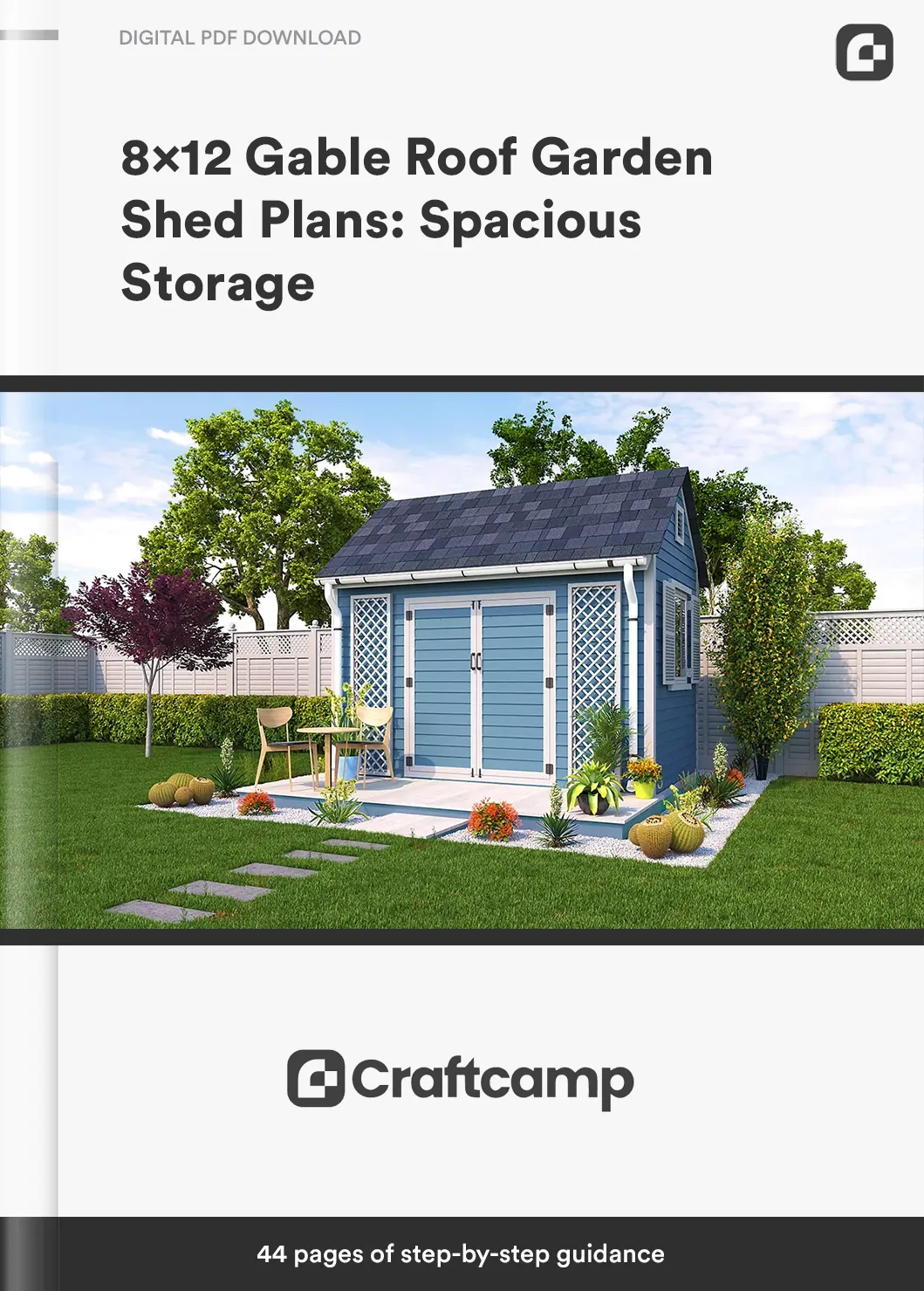 8×12-Gable-Roof-Garden-Shed-Plans-Spacious-Storage-SHED10