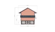 4x8 Chicken coop left side