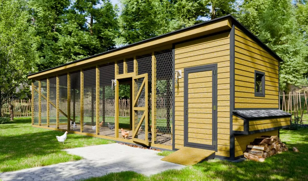 Extra Large Chicken Run Plans For 20 Chickens