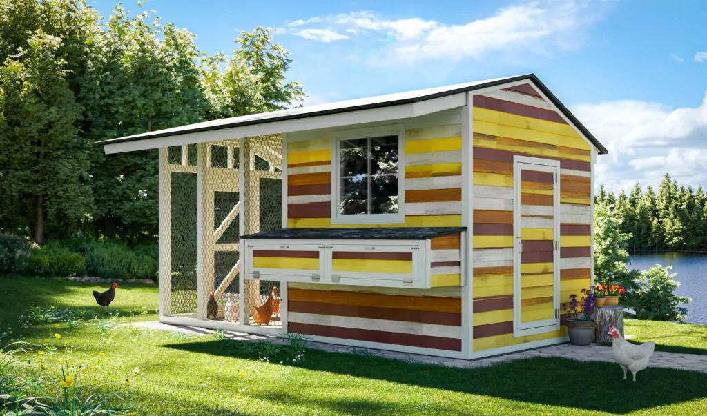 Medium Chicken Coop and Run For 20 Chickens