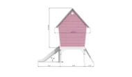 Playhouse 6x6 with slide_Back