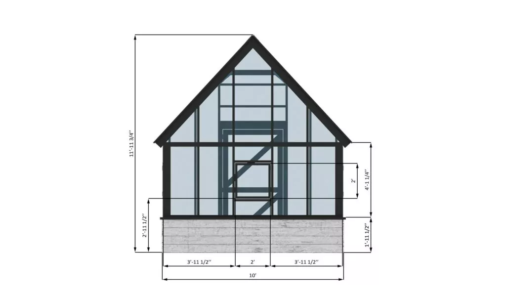 Large Greenhouse Plans 10x16 With Polycarbonate Cover & Raised Beds