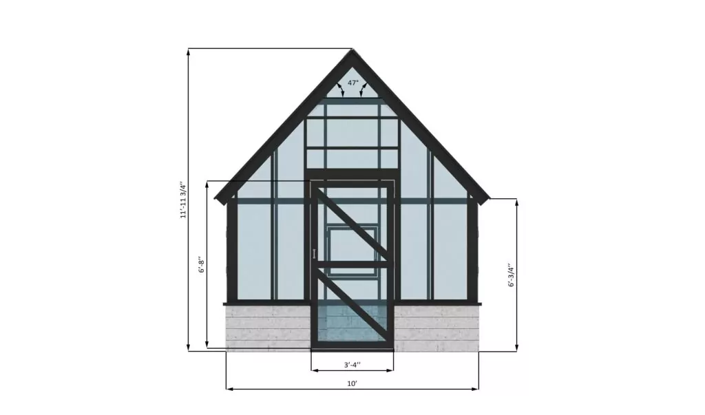 Large Greenhouse Plans 10x16 With Polycarbonate Cover & Raised Beds