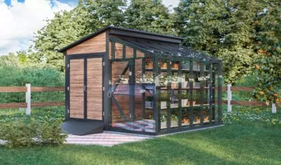 12x12 Greenhouse Storage Shed Idea