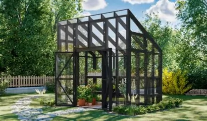 8x12 Wood Greenhouse Plans With Garden Shelves