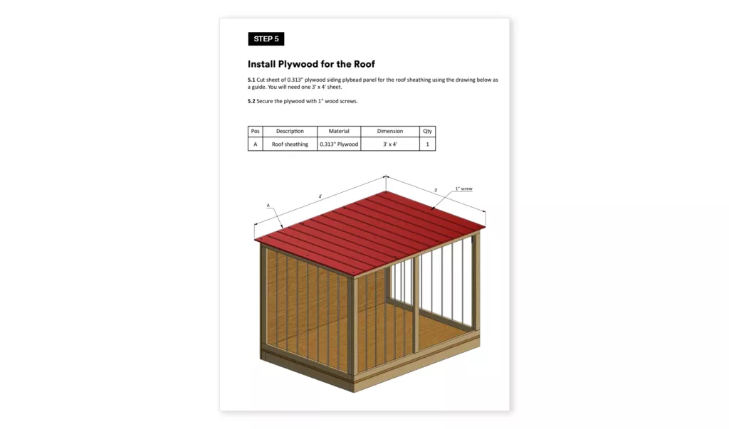 3x4-Dog-House-Roof-Playwood