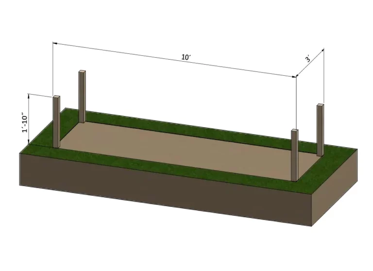 Assembling the main frame of the garden bed