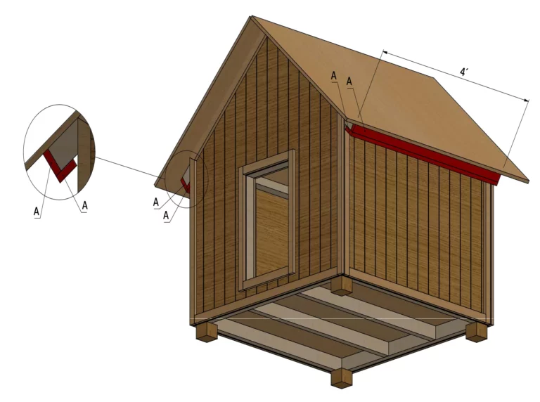 Assembling the doghouse's roof fascias