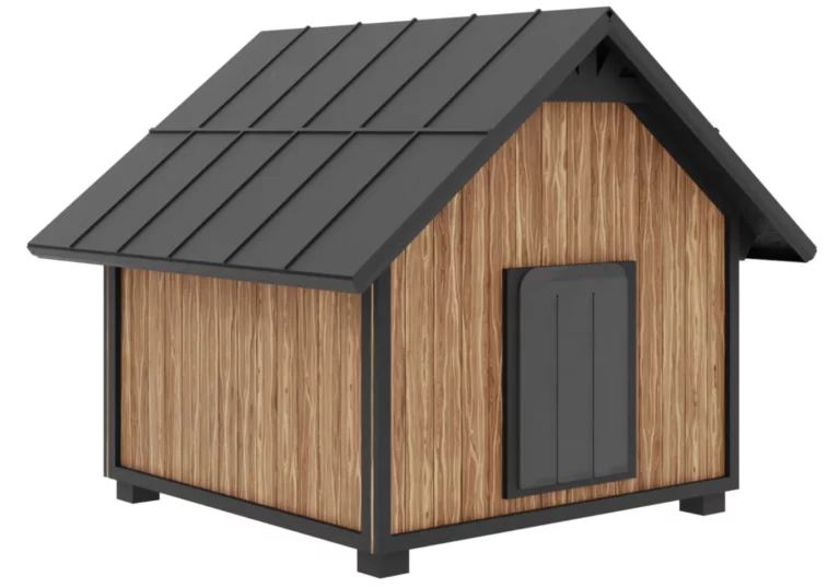 Preserving the doghouse with paint or stain