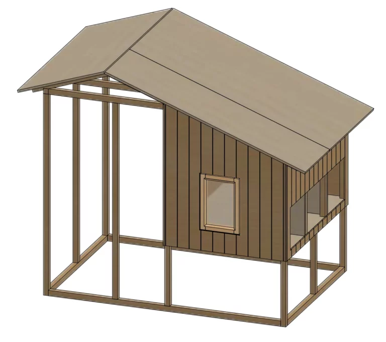 Assembling and installing window for the chicken coop