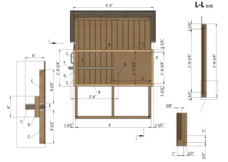 Assembling the chicken door